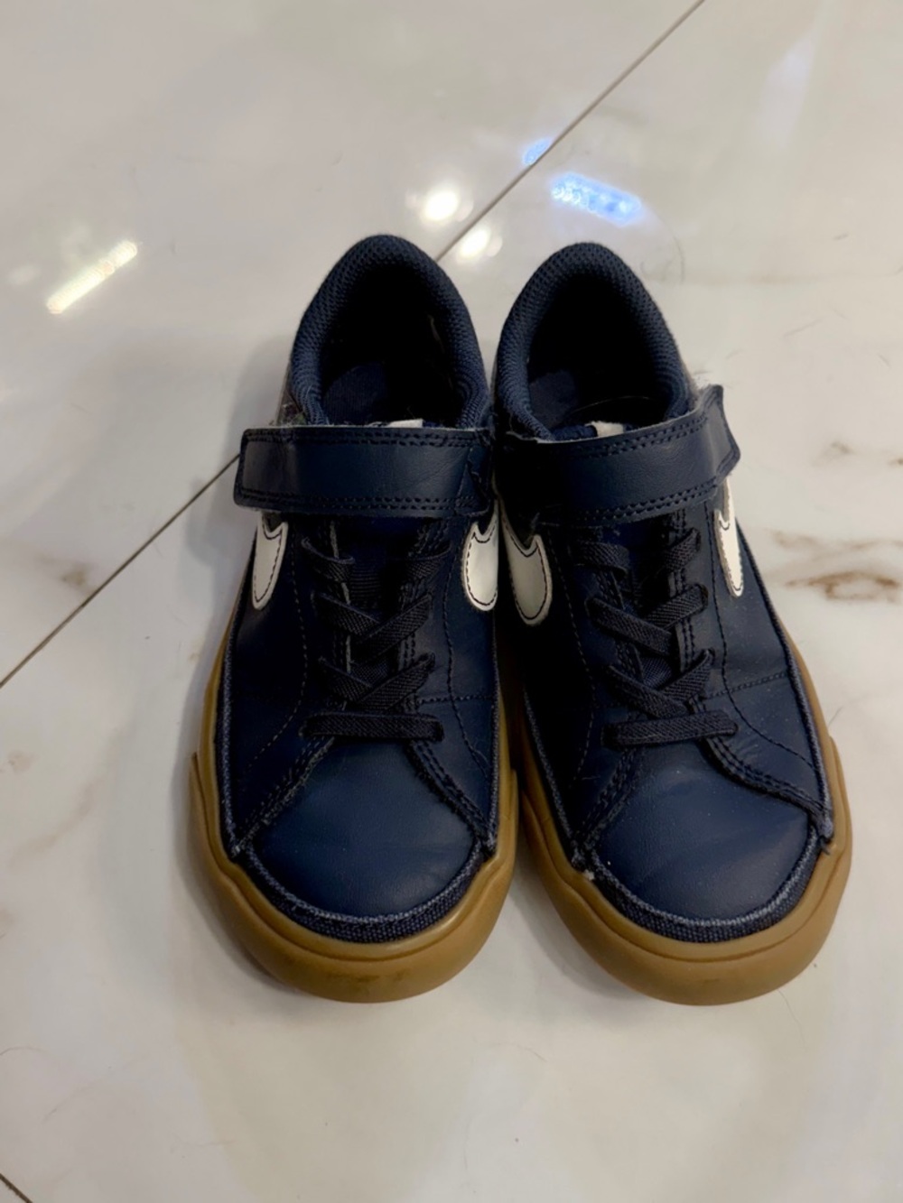 Nike Kids Navy and Gum Casual Sneaker